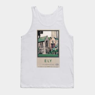 Ely, Cambridgeshire - Vintage Railway Travel Poster - 1923-1947 Tank Top